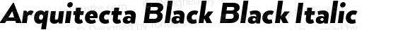 Arquitecta Black Black Italic