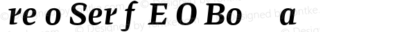 Preto Serif DEMO Bold Italic