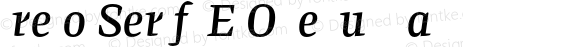 Preto Serif DEMO Medium Italic