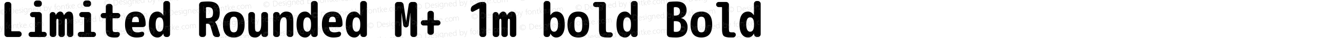 Limited Rounded M+ 1m bold Bold