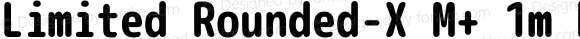 Limited Rounded-X M+ 1m bold Bold