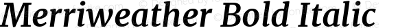 Merriweather Bold Italic