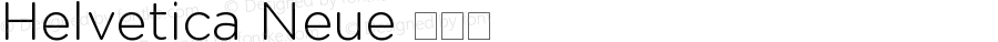 Helvetica Neue 细斜体