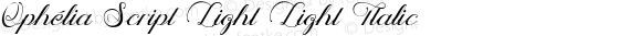 Ophélia Script Light Light Italic