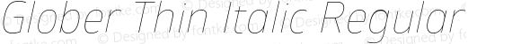 GloberThinItalic