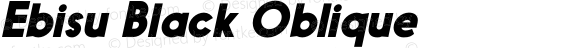 Ebisu Black Oblique