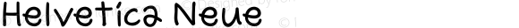 Helvetica Neue 斜体