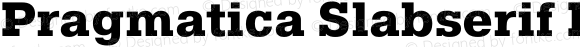 Pragmatica Slabserif ExtraBold