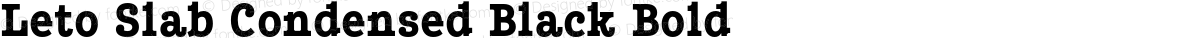 Leto Slab Condensed Black Bold