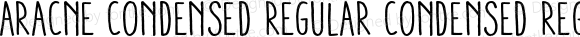 Aracne Condensed Regular Condensed Regular