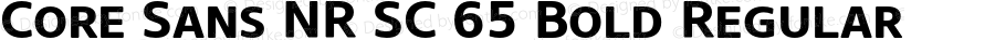 Core Sans NR SC 65 Bold