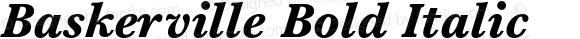 Baskerville Bold Italic
