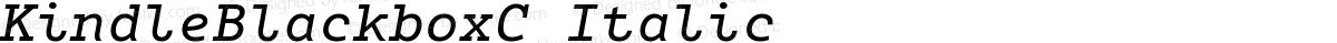 KindleBlackboxC Italic