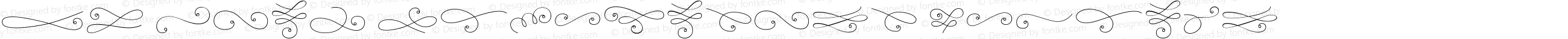 La Chic Flourishes Outline