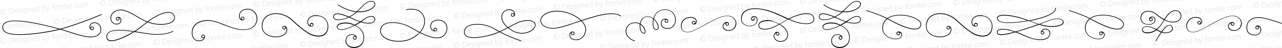 La Chic Flourishes Outline