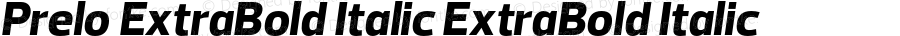 Prelo-ExtraBold Italic