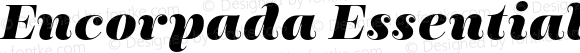 Encorpada Essential ExtraBold Italic