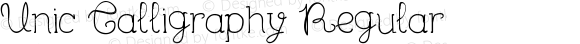 Unic Calligraphy Regular