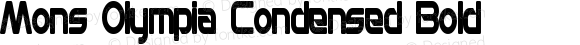Mons Olympia Condensed Bold Version 1.00 May 8, 2014, initial release