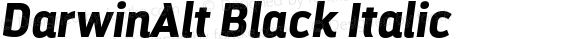 DarwinAlt Black Italic