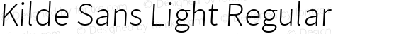 Kilde Sans Light Regular