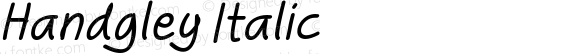 Handgley Italic