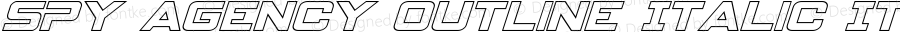 Spy Agency Outline Italic