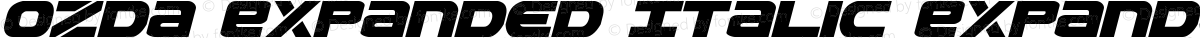 Ozda Expanded Italic Expanded Italic
