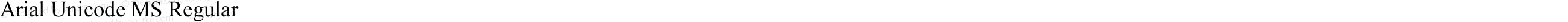 Arial Unicode MS Regular