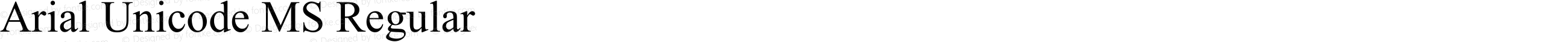 Arial Unicode MS Regular