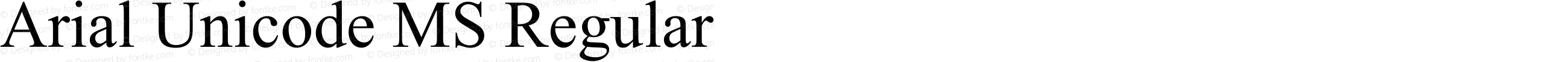 Arial Unicode MS Regular