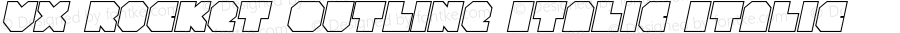 VX Rocket Outline Italic Italic Version 1.1; 2014
