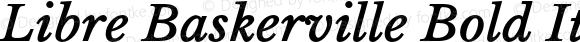 Libre Baskerville Bold Italic