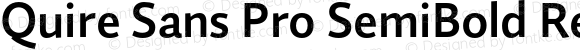 Quire Sans Pro SemiBold Regular