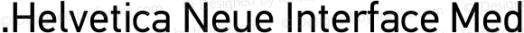 .Helvetica Neue Interface Medium Italic