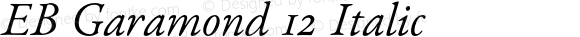 EB Garamond 12 Italic