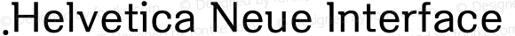 .Helvetica Neue Interface Italic