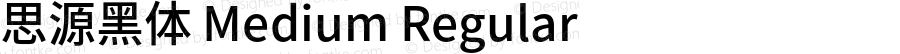 思源黑体 Medium Regular Version 1.000;PS 1;hotconv 1.0.78;makeotf.lib2.5.61930