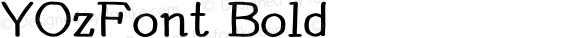 YOzFont Bold