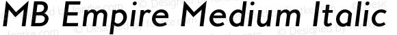 MBEmpire-MediumItalic