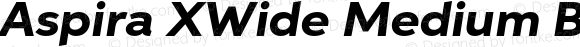 Aspira XWide Medium Bold Italic