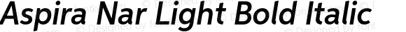 Aspira Nar Light Bold Italic