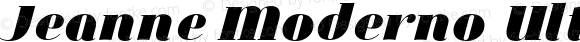 Jeanne Moderno Ultra Italic