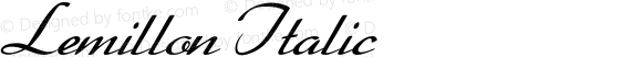 Lemillon Italic