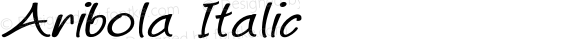 Aribola Italic