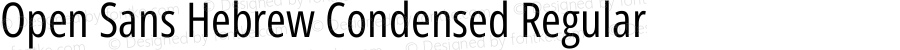 Open Sans Hebrew Condensed Regular