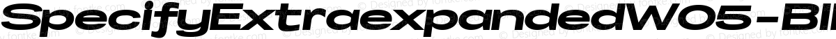 SpecifyExtraexpandedW05-BlkIt Regular