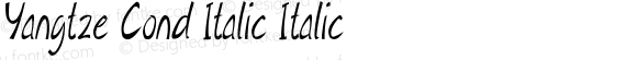 Yangtze Cond Italic Italic