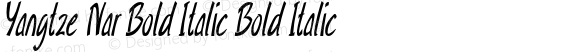 Yangtze Nar Bold Italic Bold Italic