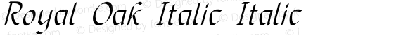 Royal Oak Italic Italic Version 1.000